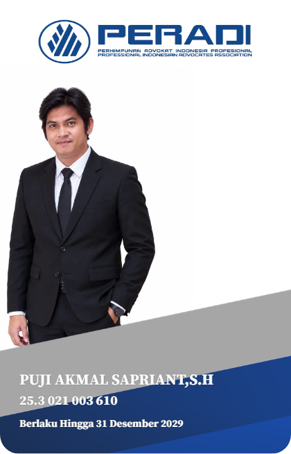 Foto Profil Adv. P. Akmal Sapriant, S.H.